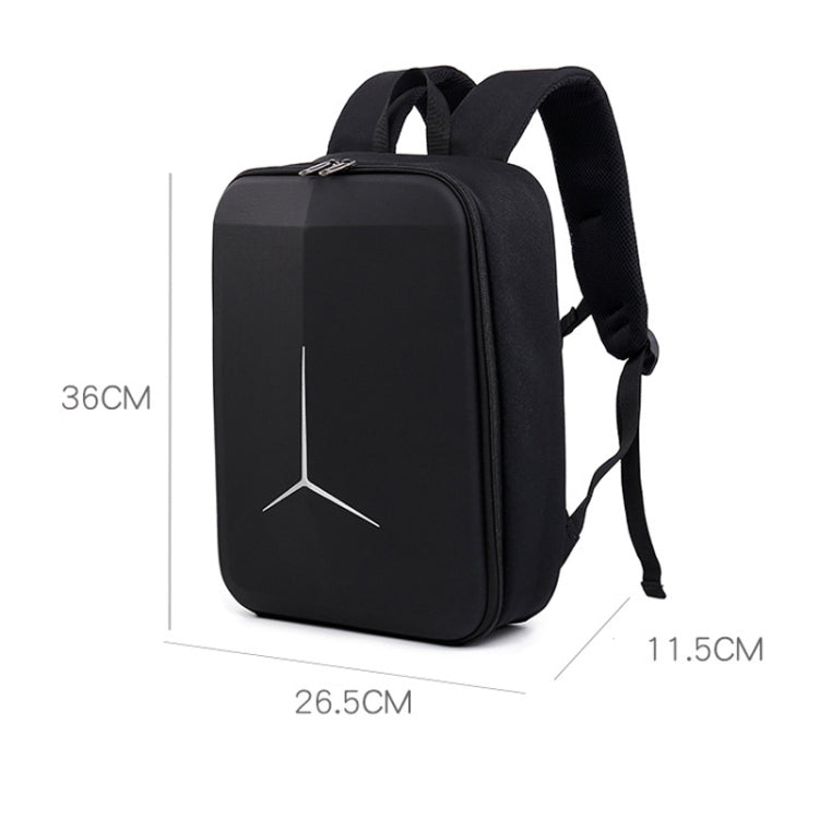 For DJI Mini 4 PRO Backpack EVA Hard Shell Storage Bag(Black)