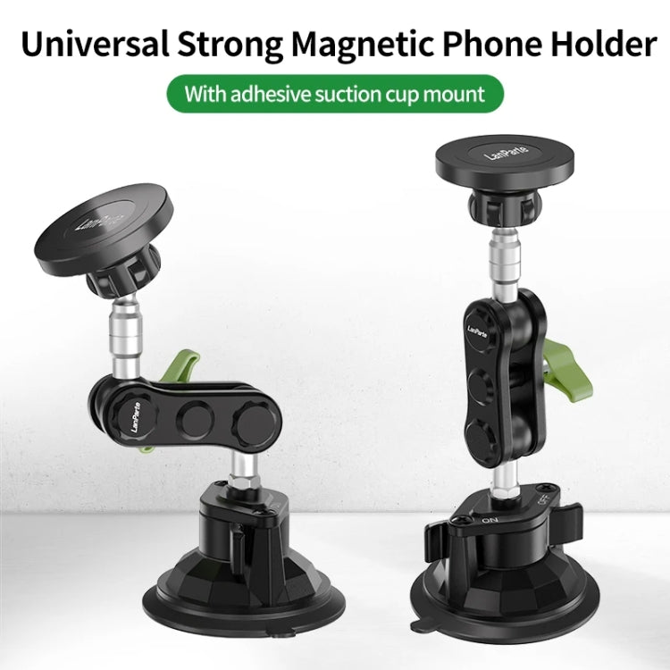 Lanparte Magnetic Car Phone Holder Adjustable Suction Cup Navigation Stand RBA-M01NB