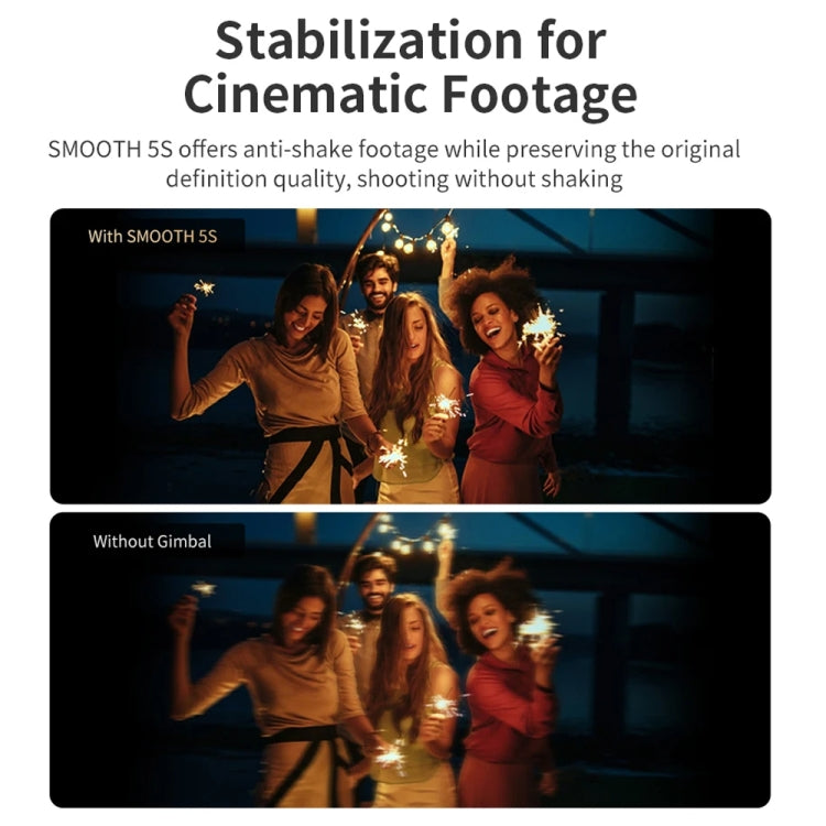 ZHIYUN Smooth 5S 3-Axis Smartphone Handheld Gimbals Stabilizer, Spec: Standard Black - free shipping - PMC Jewellery - Order now!