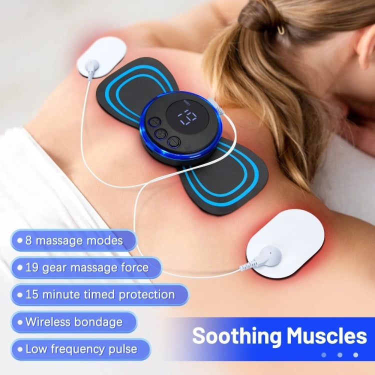 SC-195B Mini Cervical Massage Stickers EMS Pulse Meridian Therapy Instrument, Spec: 4-In-1 Upgrade Jack