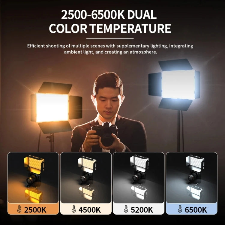 Pixel P30 20W 2500-6500K 2400Lux Dual Color Temperature Photography Fill Light Standard Set