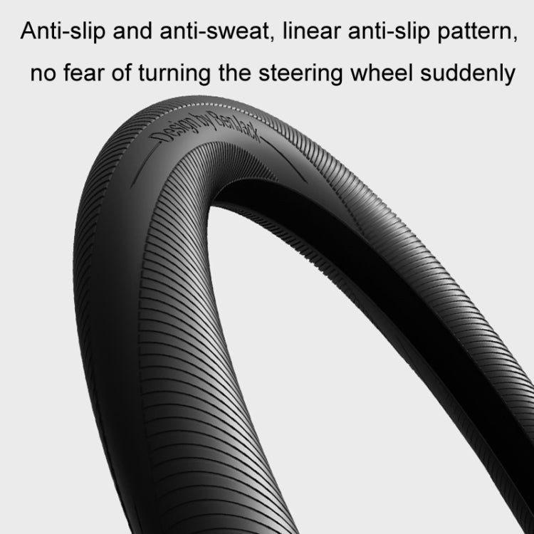 BEN.JACK Car Anti-slip Sweat-absorbent Liquid Silicone Steering Wheel Cover(Beige)
