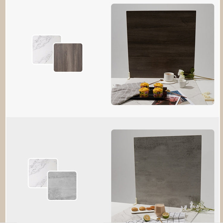2pcs 60cm Double-Sided Background Board + 7pcs Backdrop Paper Photography Props Set, Spec: Set 4