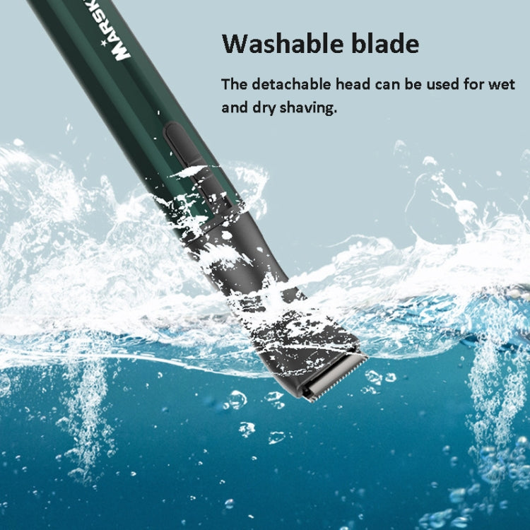 MARSKE MS-7111 3 In 1 Electric Nose Hair Trimmer Type-C Rechargeable Grooming Instrument(Green) - Hair Removal by MARSKE | Online Shopping South Africa | PMC Jewellery | Buy Now Pay Later Mobicred