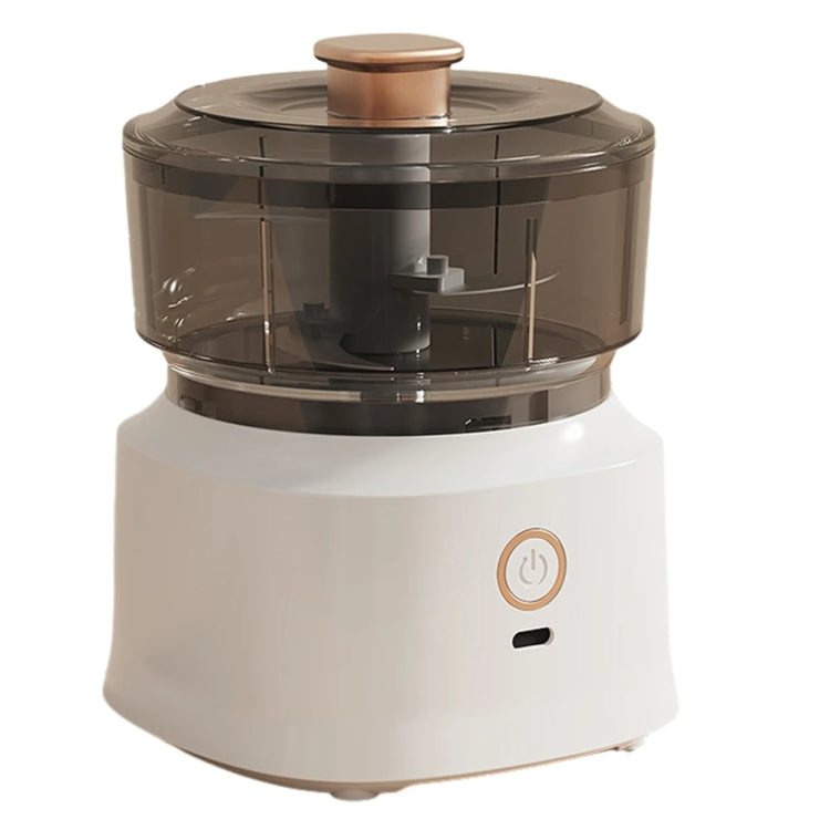 JRQ-01 Home Wireless Electric Meat Grinder Kitchen Garlic Pounder, Size: Double-click(White)