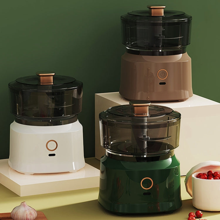 JRQ-01 Home Wireless Electric Meat Grinder Kitchen Garlic Pounder, Size: Double-click(Coffee) - Stirrer & Squeezer by PMC TechLife | Online Shopping South Africa | PMC TechLife | Buy Now Pay Later Mobicred