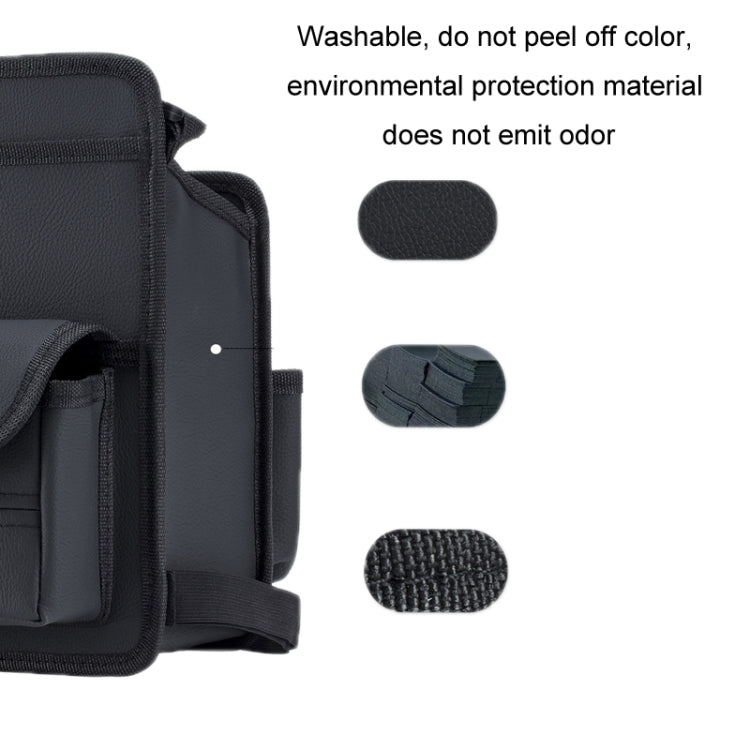 Car Seat Storage Mesh Pocket Hanging Storage Bag Tissue Box, Color: H9160 Black