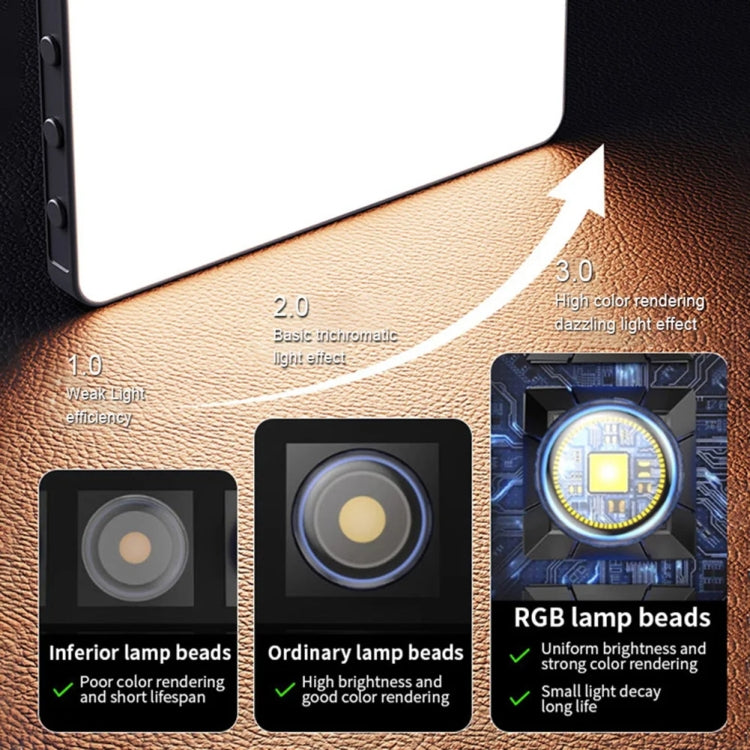 Desiontal M16 RGB Rechargeable Pocket Light Mini Photography Light LED Outdoor Shooting Supplementary Light - free shipping - PMC Jewellery - Order now!