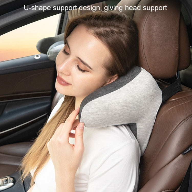 BEWALKER Car Headrest Memory Foam Neck Support Pillow Car Seat Cervical Cushion(Grey) - Seat Accessories by BEWALKER | Online Shopping South Africa | PMC TechLife | Buy Now Pay Later Mobicred