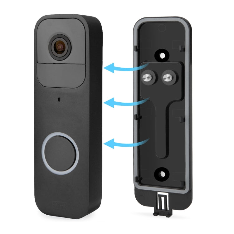 For Blink Doorbell Backplate Replacement Part(Black)