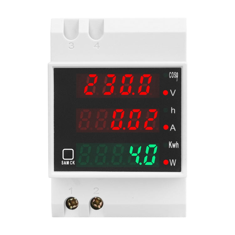 SINOTIMER SDM004 Din Rail AC Voltage Current Time Power Electricity Multi-Function Detection Meter