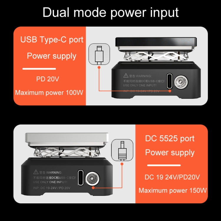MINIWARE MHP50 Support PD/DC Power Supply 150W High Power Mini Thermostat Heating Station, Model: B5 - free shipping - PMC Jewellery - Order now!