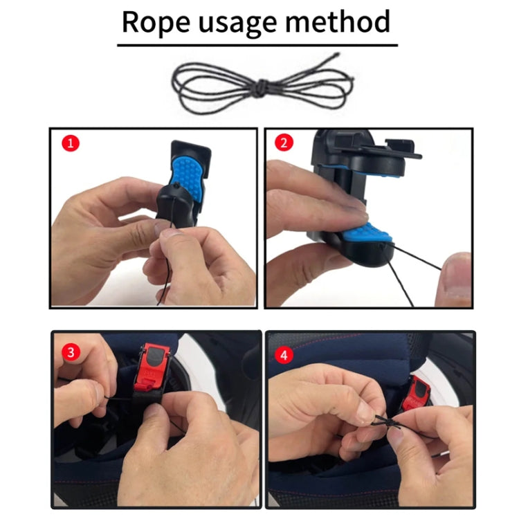 Motorcycle Helmet Chin Clamp Mount for GoPro Hero Series DJI Osmo Action, SJCAM Cameras, Spec: Set 1 - Helmet Mount by PMC TechLife | Online Shopping South Africa | PMC TechLife | Buy Now Pay Later Mobicred
