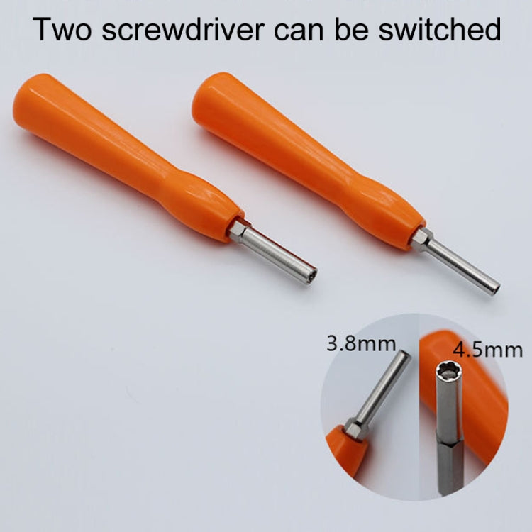 3.8mm/4.5mm 2 In 1 For GBA/NGC/N64/SFC/Wii Game Console Disassembly Tool Screwdriver Socket
