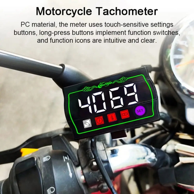 4 in 1 Water Temperature Meter Morfayer Locomotive Intelligent Multi-function Tachometer - free shipping - PMC Jewellery - Order now!