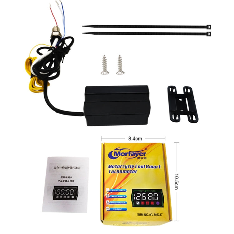 5 in 1 Water Temperature Tachometer Morfayer Locomotive Intelligent Multi-function Tachometer - Electrical Instruments by Morfayer | Online Shopping South Africa | PMC TechLife | Buy Now Pay Later Mobicred