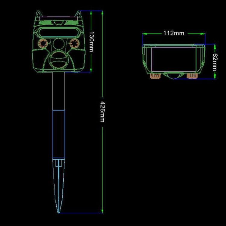 Solar Animal Driver Ultrasonic Outdoor Bird Repeller Electronic Mouse Repeller - free shipping - PMC TechLife - Order now!