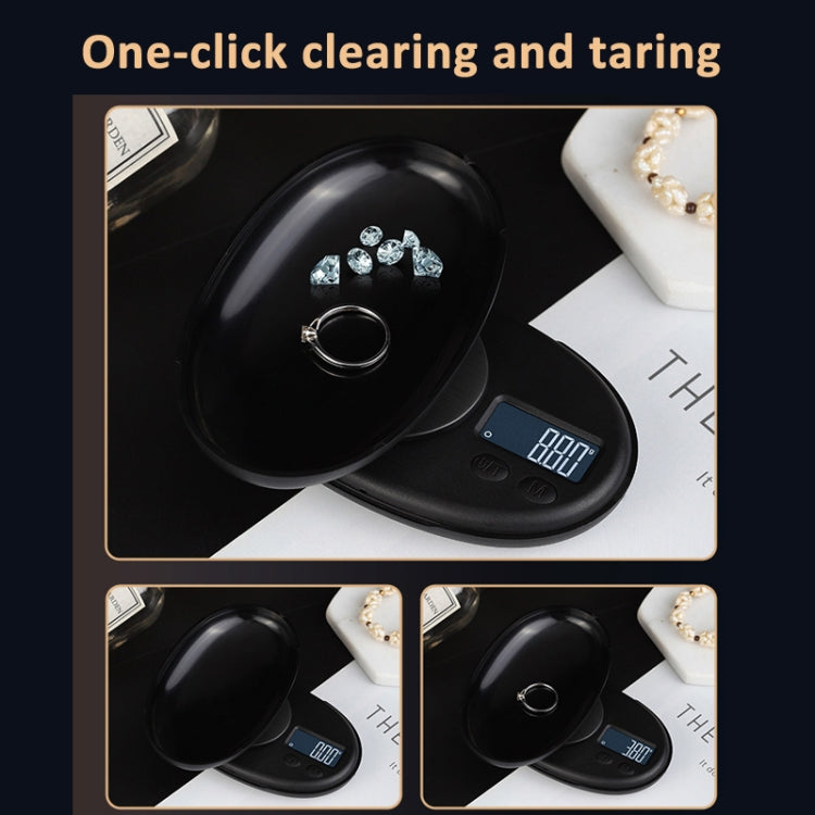 Charging Model 500g/0.01g Mini Digital Scale Jewelry Tea Weighing Tool - Jewelry Scales by PMC Jewellery | Online Shopping South Africa | PMC Jewellery | Buy Now Pay Later Mobicred