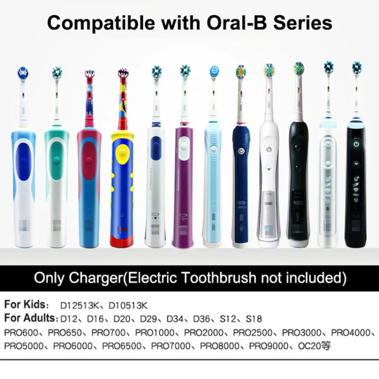 3757 Charger For Braun Oral B D12 D16 D20 D36 Electric Toothbrush,EU Plug - Toothbrushes by PMC Jewellery | Online Shopping South Africa | PMC Jewellery | Buy Now Pay Later Mobicred