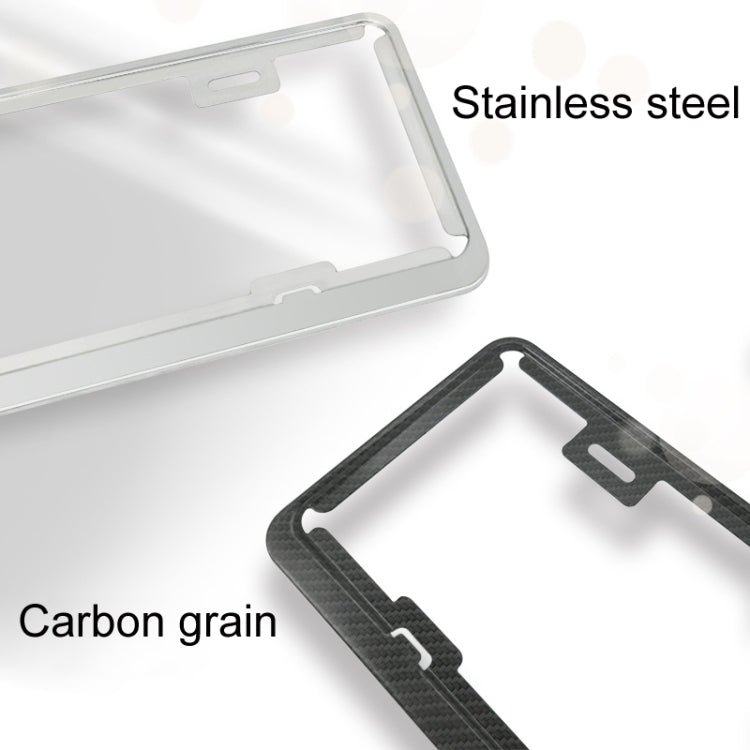 Taiwan Car License Plate Stainless Steel Frame, Specification: Stainless Steel 8K Mirror