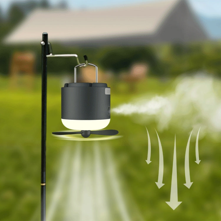 Outdoor Camping Tent Hanging Ambient Light Magnetic Spray Humidification Fan(Khaki) - Electric Fans by PMC TechLife | Online Shopping South Africa | PMC TechLife | Buy Now Pay Later Mobicred