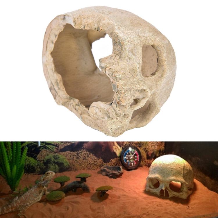 Fish Tank Aquarium Decoration Spider Lizard Snake Python Skull Breeding House Hiding Ornament(Pirate Skull) - Reptile Supplies by PMC TechLife | Online Shopping South Africa | PMC TechLife