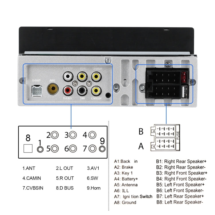 Single Spindle 6.9 inch MP5 With Knob Player Carplay Function Car MP4 Backup Camera, Specification: Standard+AHD Camera