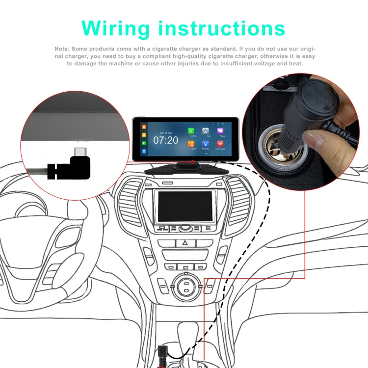 6.86 Inch 4KDVR Smart Screen Player, Specification: Standard+Reversing Camera - Car MP3 & MP4 & MP5 by PMC TechLife | Online Shopping South Africa | PMC TechLife | Buy Now Pay Later Mobicred