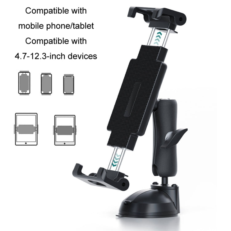 Multifunctional Car Dashboard Mobile Phone Folding Holder, Style: Suction Cup Base Type C