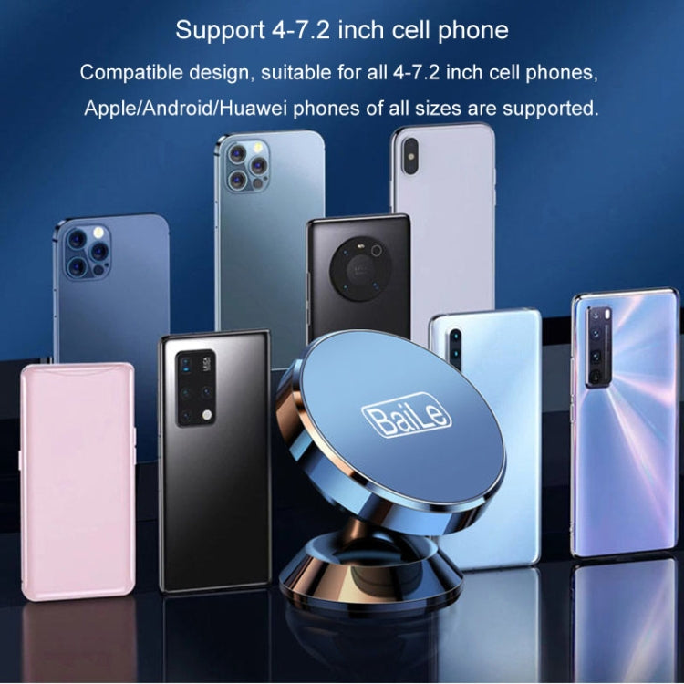 BaiLe Magnetic Car Phone Holder Universal Car Dashboard Fixed Navigation Bracket, Color: Buckle Silver - Universal Car Holders by BaiLe | Online Shopping South Africa | PMC Jewellery | Buy Now Pay Later Mobicred