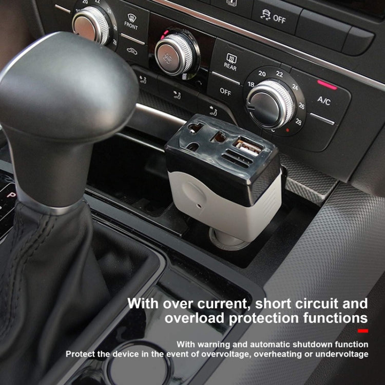 12V/24V To 220V Auto Car Power Converter Adapter With USB Charging Port - free shipping - PMC Jewellery - Order now!