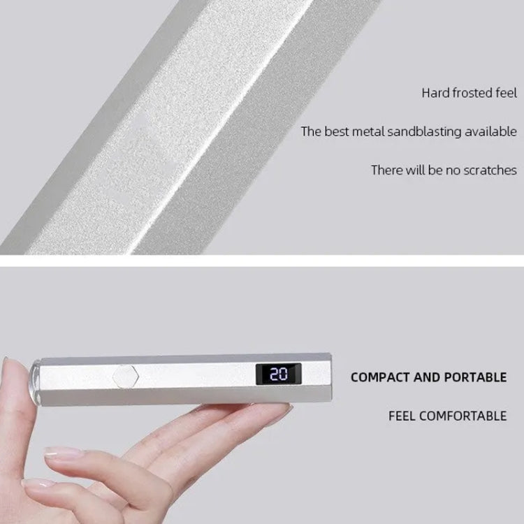 UV Nail Dryer Lamp With 2-speed Timing & Magnetic Bracket(Gray)
