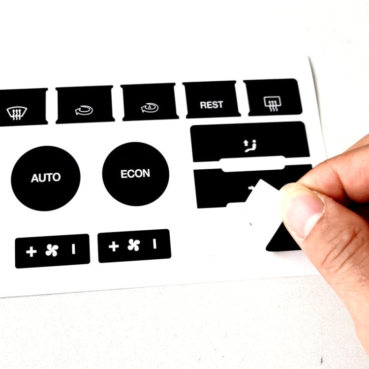 For 2005-2010 Volkswagen Touareg/Passat Steering Wheel Window AC Switch Button Repair Sticker(8pcs /Set) - Decorative Sticker by PMC TechLife | Online Shopping South Africa | PMC TechLife | Buy Now Pay Later Mobicred
