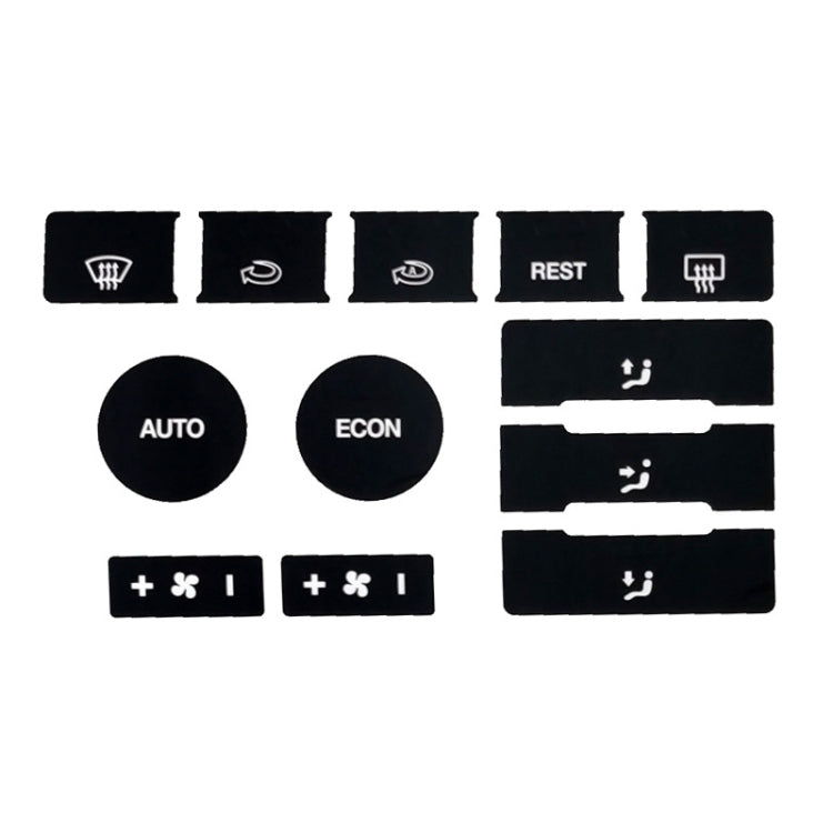 For 2005-2010 Volkswagen Touareg/Passat Steering Wheel Window AC Switch Button Repair Sticker(8pcs /Set)