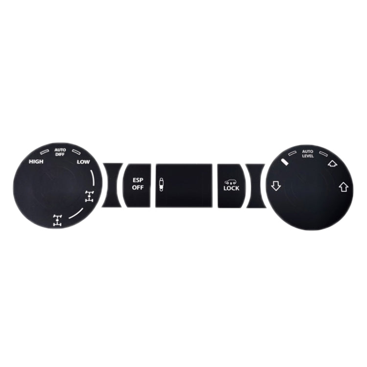 For 2005-2010 Volkswagen Touareg/Passat Steering Wheel Window AC Switch Button Repair Sticker(8pcs /Set)