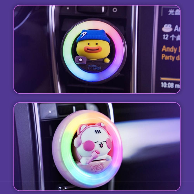 ICARER FAMILY XX-28 Car Aromatherapy Colorful Rhythm Lights Air Vent Aromatherapy Decoration(Purple) - Air Freshener by ICARER FAMILY | Online Shopping South Africa | PMC TechLife | Buy Now Pay Later Mobicred