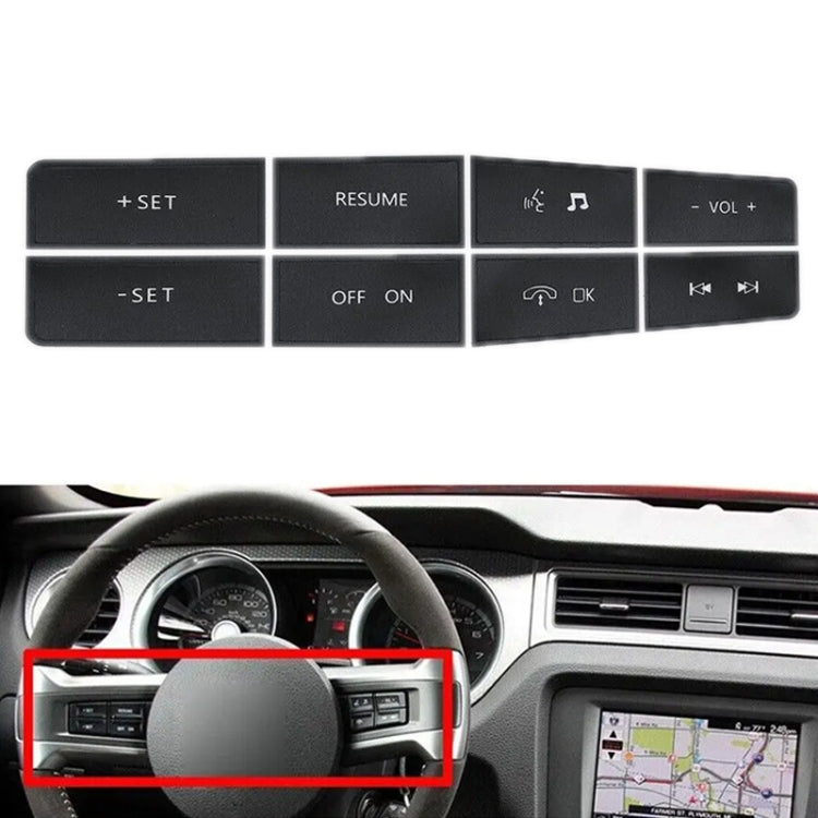 For Ford Mustang 2011-2012 Steering Wheel Control Button Repair Sticker - Decorative Sticker by PMC TechLife | Online Shopping South Africa | PMC TechLife | Buy Now Pay Later Mobicred