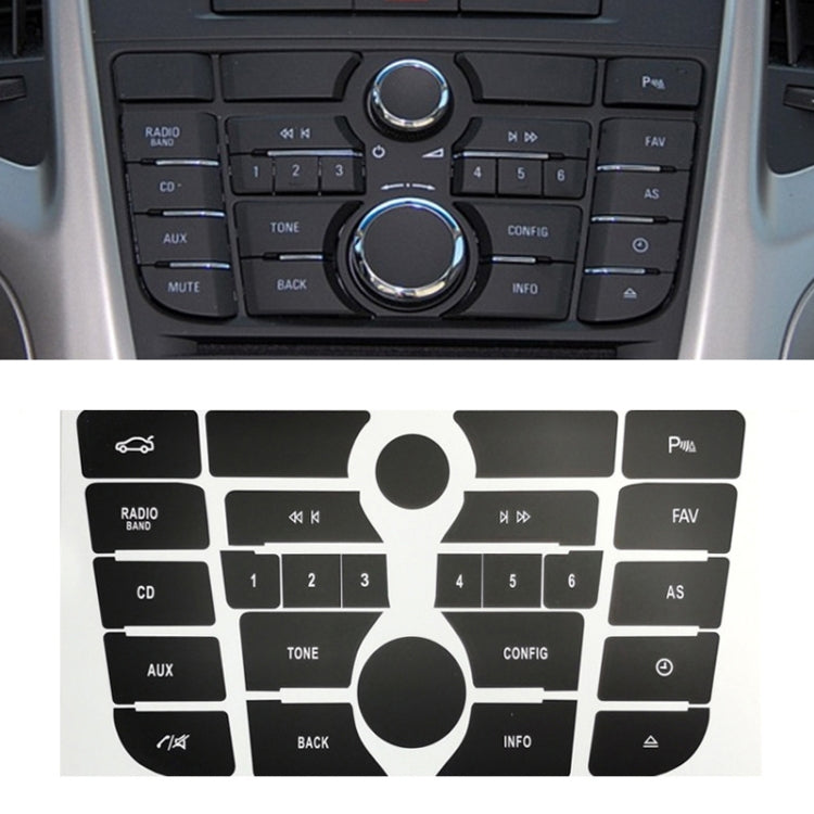 For Buick Excelle GT/XT Multimedia Button Repair Sticker - Decorative Sticker by PMC TechLife | Online Shopping South Africa | PMC TechLife | Buy Now Pay Later Mobicred