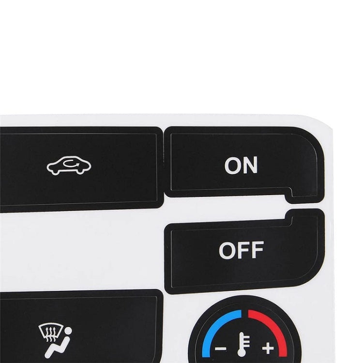 2pcs For Ford S-Max/MONDEO Car Air Conditioning Button Repair Sticker(Black)