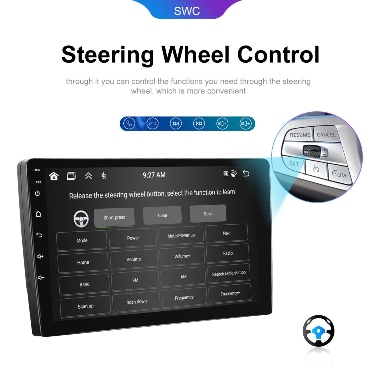 7 inch 6+128G Android Universal HD Large Screen Car Bluetooth Player Android GPS Navigation Integrated Machine(Standard+AHD Camera)