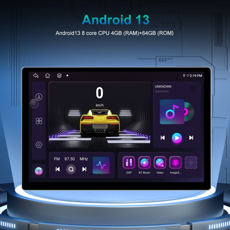 13.1 inch 4+64G Android Large Screen Navigator With Universal Map APK / Carplay / Reverse Car Image(Standard) - free shipping - PMC Jewellery - Order now!