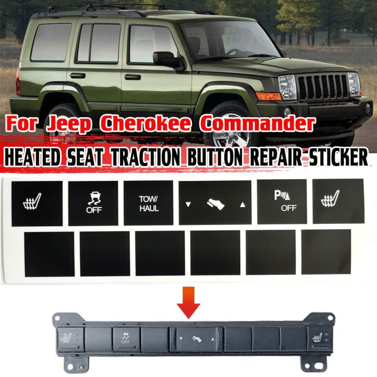 For Jeep Cherokee/Commander Car Seat Heating Switch Sticker - Decorative Sticker by PMC TechLife | Online Shopping South Africa | PMC TechLife | Buy Now Pay Later Mobicred