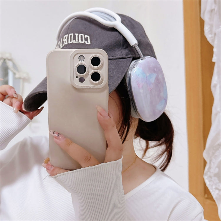 For AirPods Max 1Pair Marble Textured Butterfly Pattern Headphone Silicone Case(Light Purple) - free shipping - PMC Jewellery - Order now!