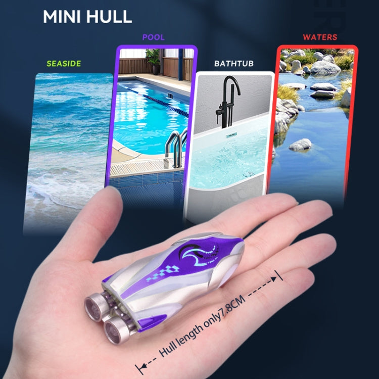 Children 2.4G Mini Remote Control Boat Summer Water Play Electrical Submarine Boys Toys(Green)