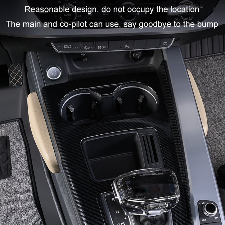 Car Driver Door Booster Pad Center Armrest Box Pad(Black)