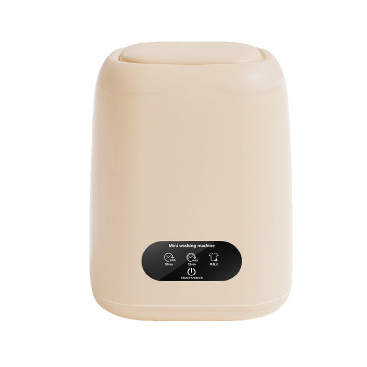 Small Household Portable Underwear Washing Machine, Size: US Plug(Milk Yellow)