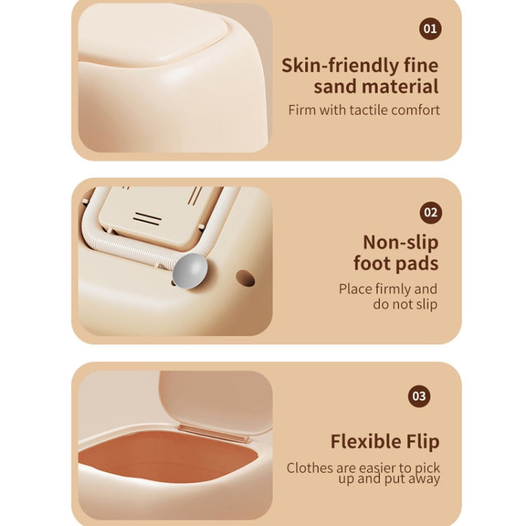 Small Household Portable Underwear Washing Machine, Size: EU Plug(Milk Yellow)