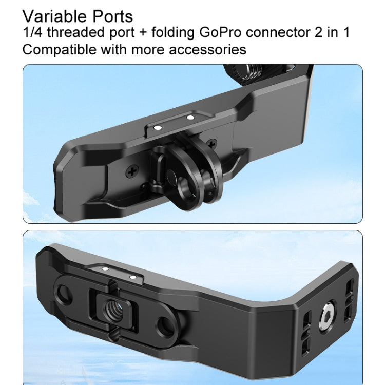 For Insta360 X4 / X3 Hepail Horizontal And Vertical Shooting Quick Release Metal Magnetic Bracket - Mount & Holder by Hepail | Online Shopping South Africa | PMC Jewellery | Buy Now Pay Later Mobicred