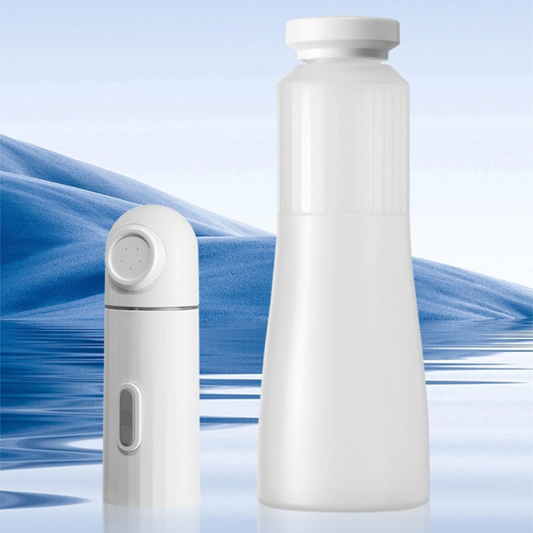 Female Handheld Mini External Vaginal Wash Maternity Portable Electrical Feminine Cleanser, Model: With LED Light+Bottle