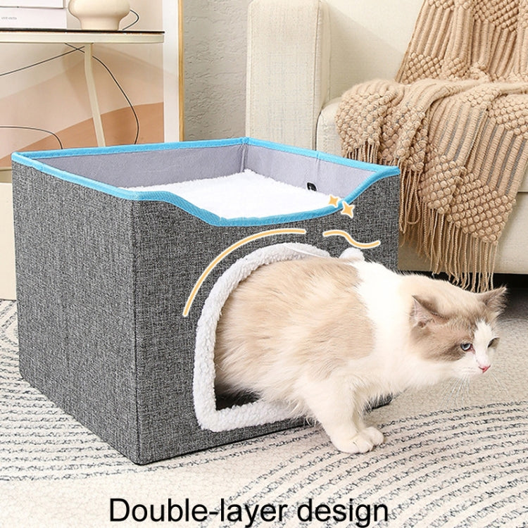 Multifunctional Sisal Cats Scratching Board Foldable Pet Bed(Dark Gray) - Beds by PMC TechLife | Online Shopping South Africa | PMC TechLife | Buy Now Pay Later Mobicred